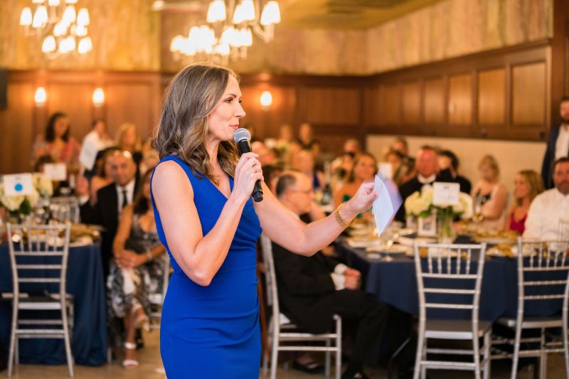Erin Kienzle, the host of Lowcountry Live, guided guests through the live auction.