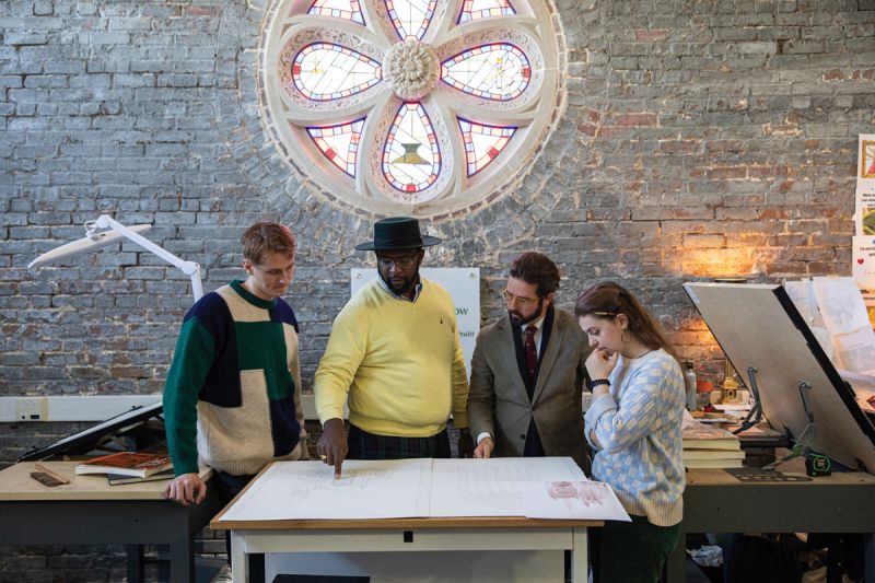 Classical architecture and design assistant professor Phillip Smith and department chair Jack Duncan, the program was added in 2018.