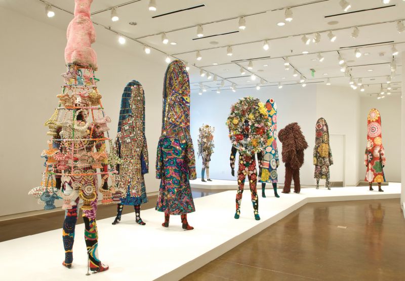 Nick Cave’s Soundsuits in the “Call and Response: Africa to America” exhibit in 2010
