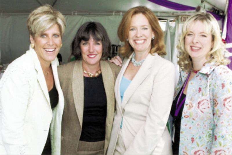 With author and financial guru Suze Orman, marketing expert and bestselling author of Just Ask a Woman Mary Lou Quinlan, and I Don’t Know How She Does It author Allison Pearson at the New York Women in Communications’ Matrix Awards