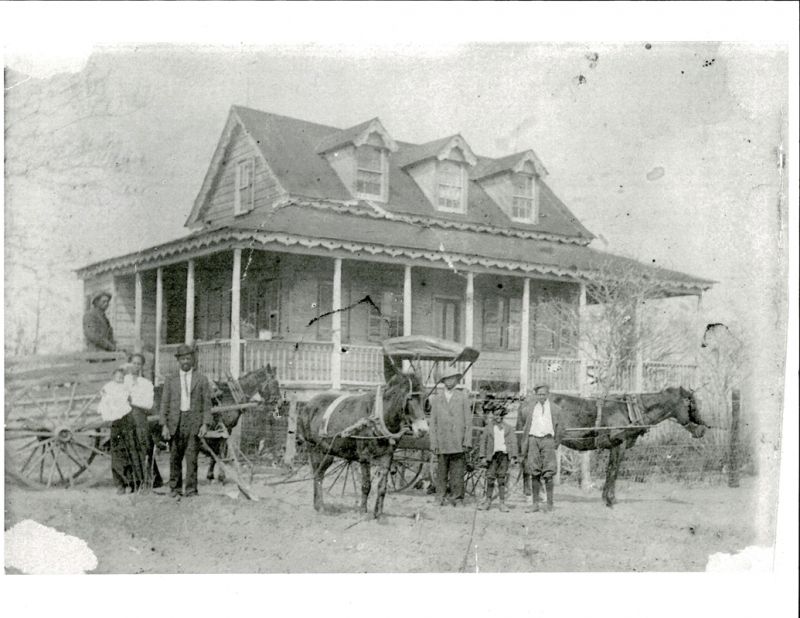 On a mission to preserve the Recontruction-era Hutchinson House and tell its story; The son of a freedman, Henry  Hutchison built the house, pictured circa 1900, for his bride, Rosa. The place was passed from generation to generation until the last Hutchinson moved out in the 1980s.