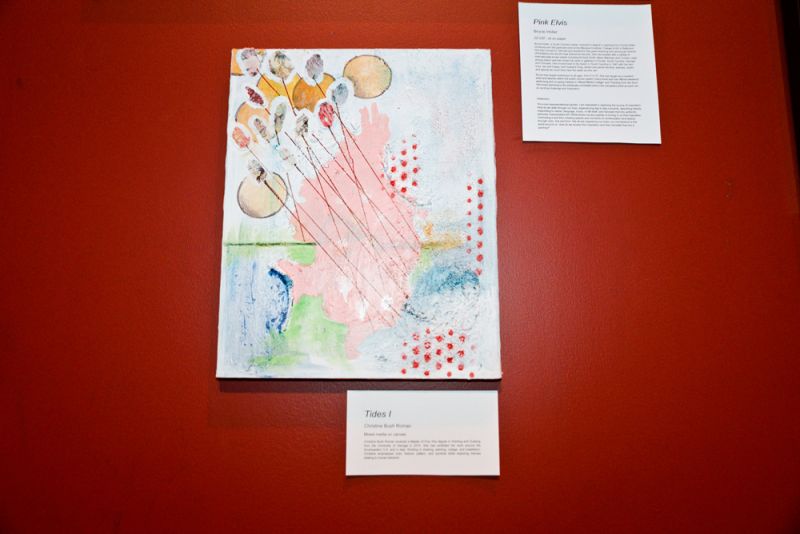 Abstract work &quot;Tides I&quot; by Christine Roman up for auction