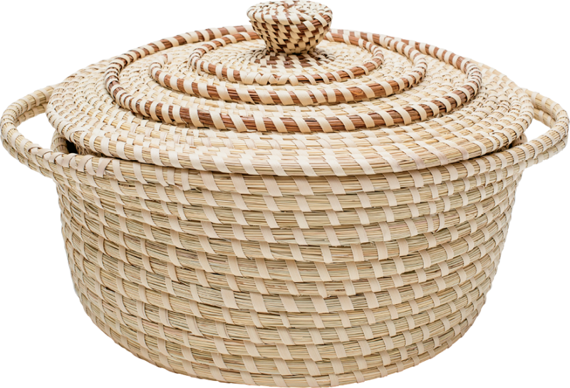 Sweetgrass basket-maker Nakia Wigfall’s artful oven replica
