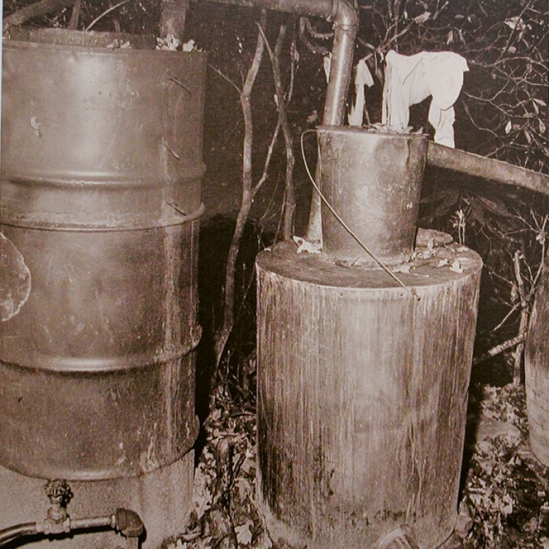 Examples of vintage stills in the Southeast