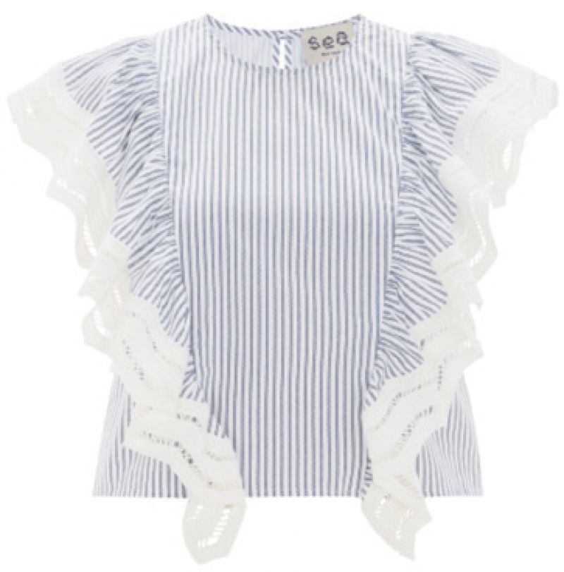 A piece from Sea NY’s spring-summer 2017 collection, a favorite of Engel’s