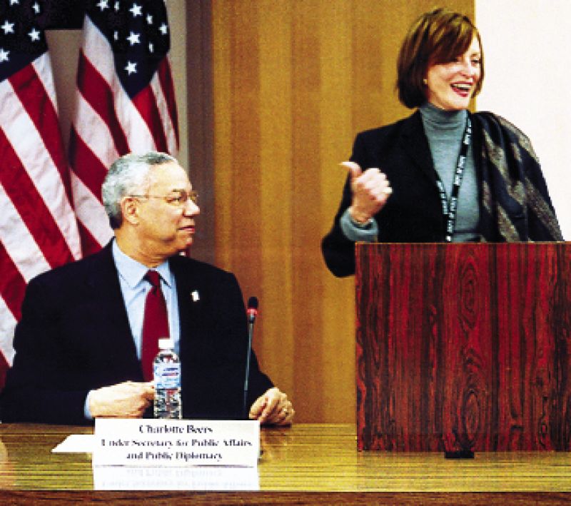 In the wake of 9/11, Secretary of State Colin Powell turned to Beers to help polish America’s public image in the Arab world