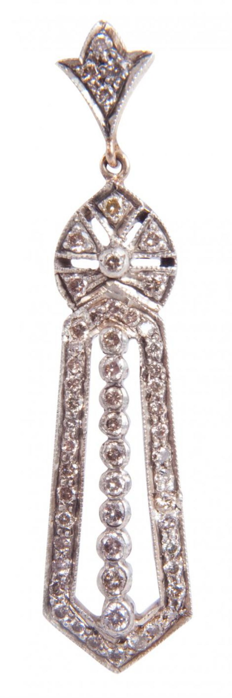 18K gold over silver earrings with 1.33 cts. diamonds, $900 at Croghan&#039;s Jewel Box; photograph by Sophia Parker