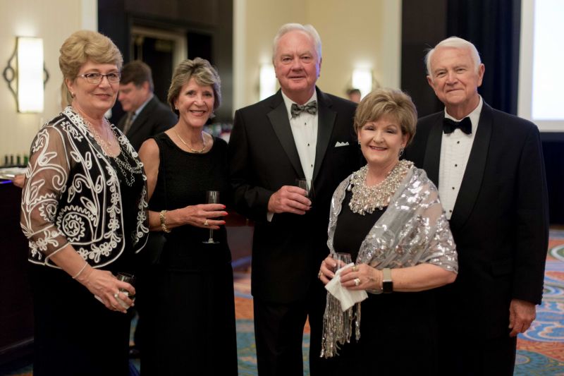 Sue Stevens, Claudia and Carey Budds, Deb Hargrove, and Charles Truluck