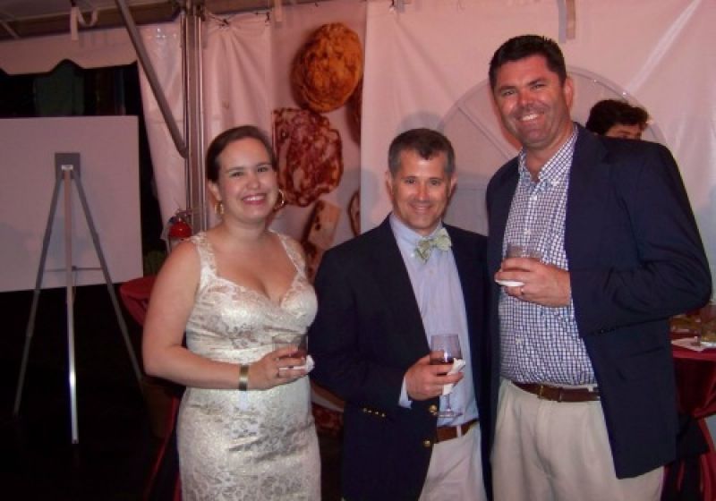 Festival board member Beth &amp; Jimmy Bailey with Arnold Postell