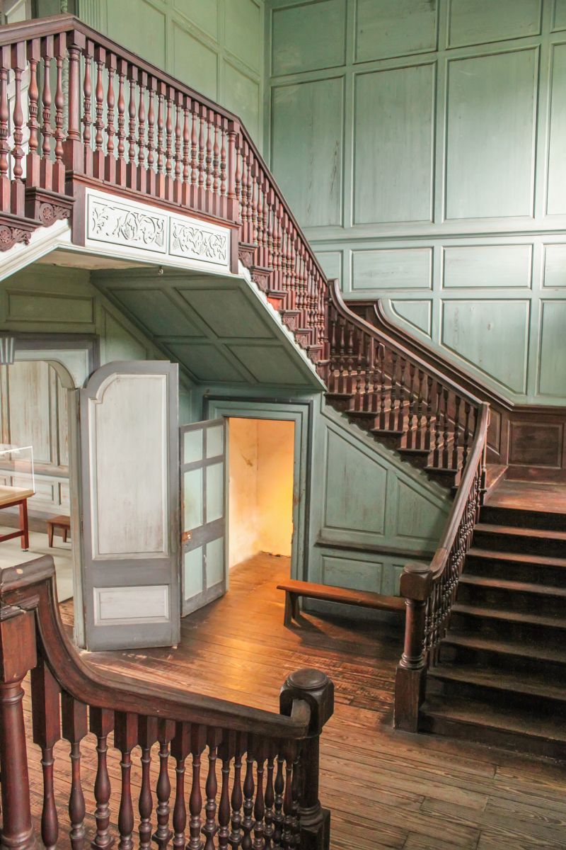 HONORABLE MENTION Amateur category: The Silent Hall by Brandon Coffey; “This is the incredible stair hall at Drayton Hall taken one rainy morning where I was the only person on tour.”