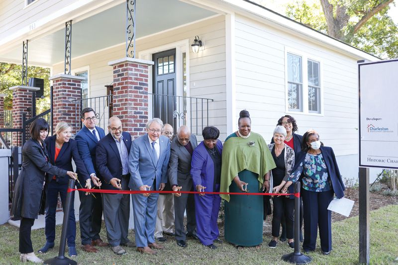 The ribbon cutting at the announcement of the HCF-sponsored Palmetto Community Land Trust heralded a new tool to mitigate gentrification and safeguard housing affordability.