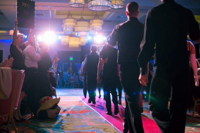 Dancers filed onto the dance floor for their introductions.
