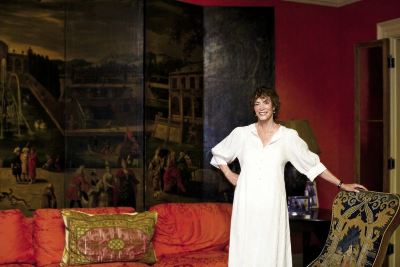 Beers in the living room of her East Bay Street home
