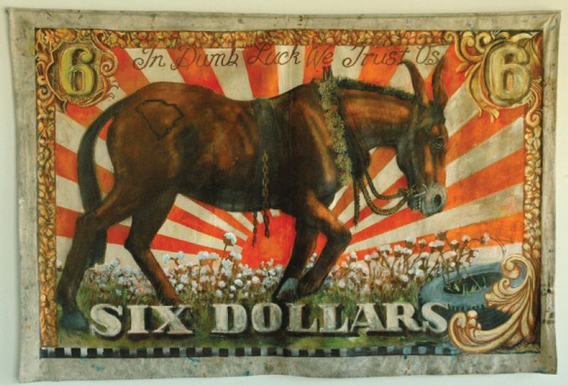 Six Dollars (6 x 9 feet, 2013)