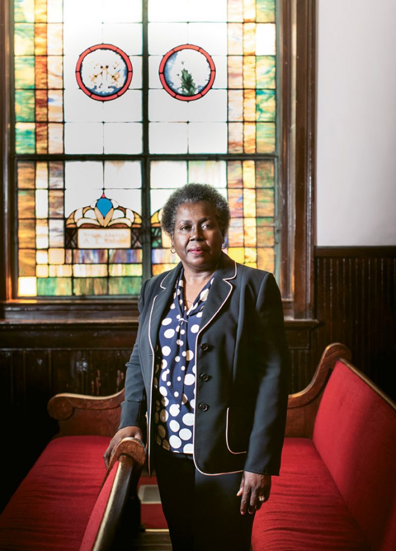 Rev. Dr. Betty Deas Clark continues to help the congregation of Emanuel AME Church heal. “We are more than the tragedy,” she says. “As followers of Jesus Christ, we are people of hope.” Photograph by Gately Williams