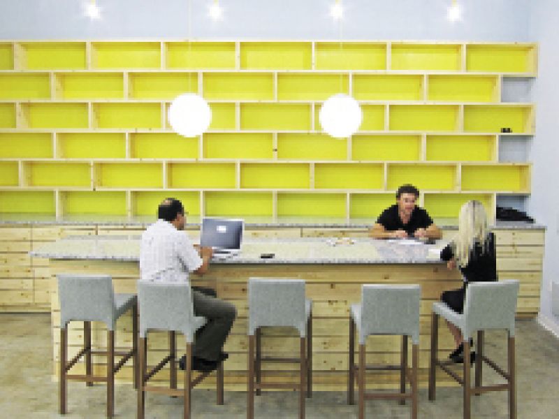 A gathering space front-and-center at Flagship 2 (FS2)