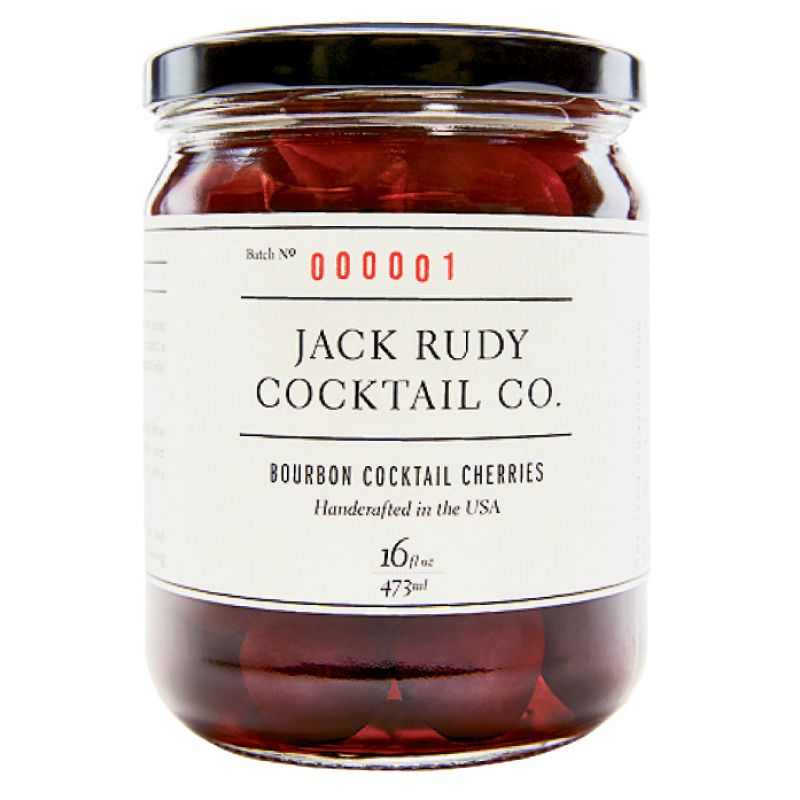 “Our newest product: cherries soaked in bourbon.” $16, jackrudycocktailco.com