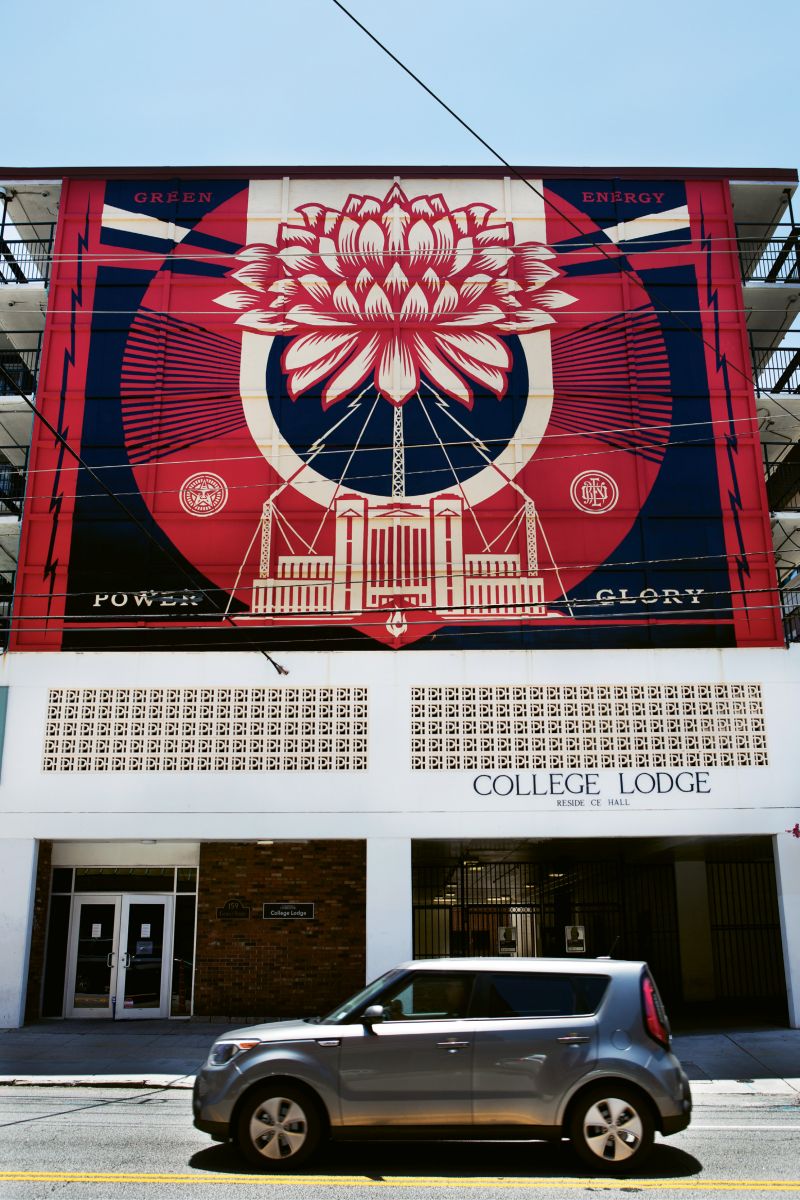 Power &amp; Glory  by Shepard Fairey  May 2014 - College Lodge (159 Calhoun St.)
