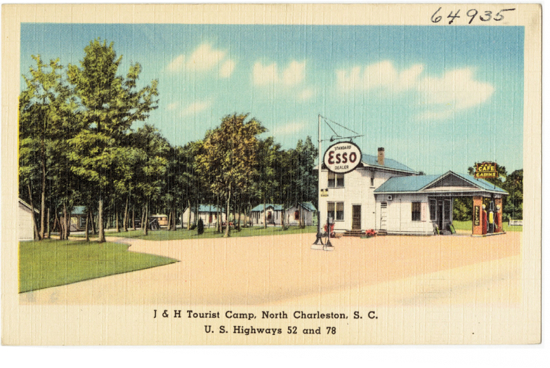 J &amp; H Tourist Camp: “Charleston’s Newest and Best... 5 Miles North of Charleston, SC on US Highways 52 and 78. Hot and cold city water baths .... Modern Cafe Open Night and Day”