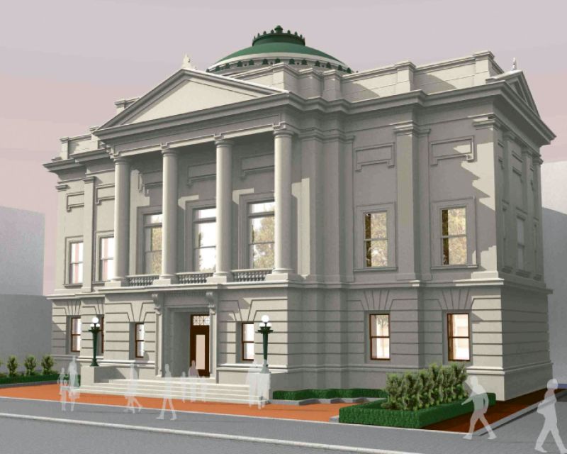 The Gibbes post renovation: The first-floor spaces—including a new café and gift shop as well as windows reopened to the public—offer a more welcoming and interactive presence.