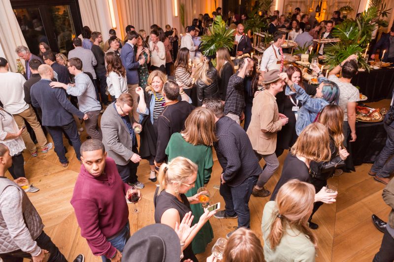 After partaking in the seafood bounty, partygoers took to the dance floor.