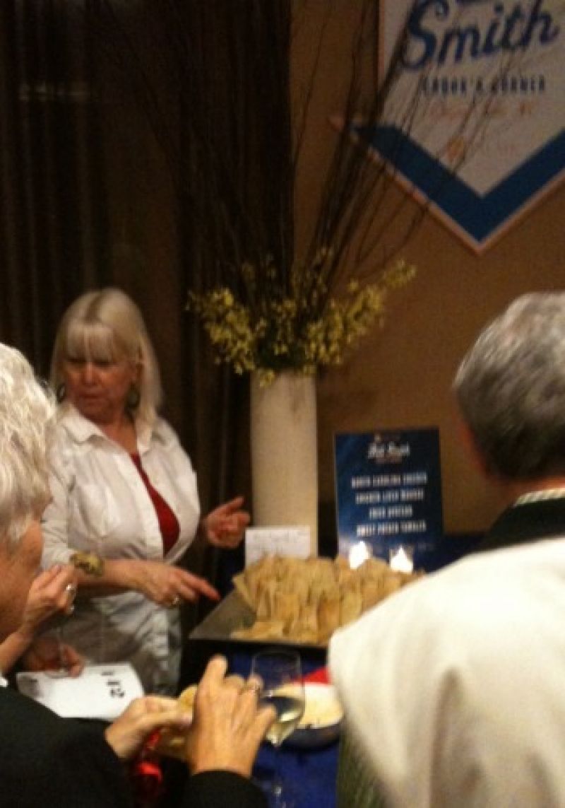 Bill Smith&#039;s station with chicken-liver pate was a hit.