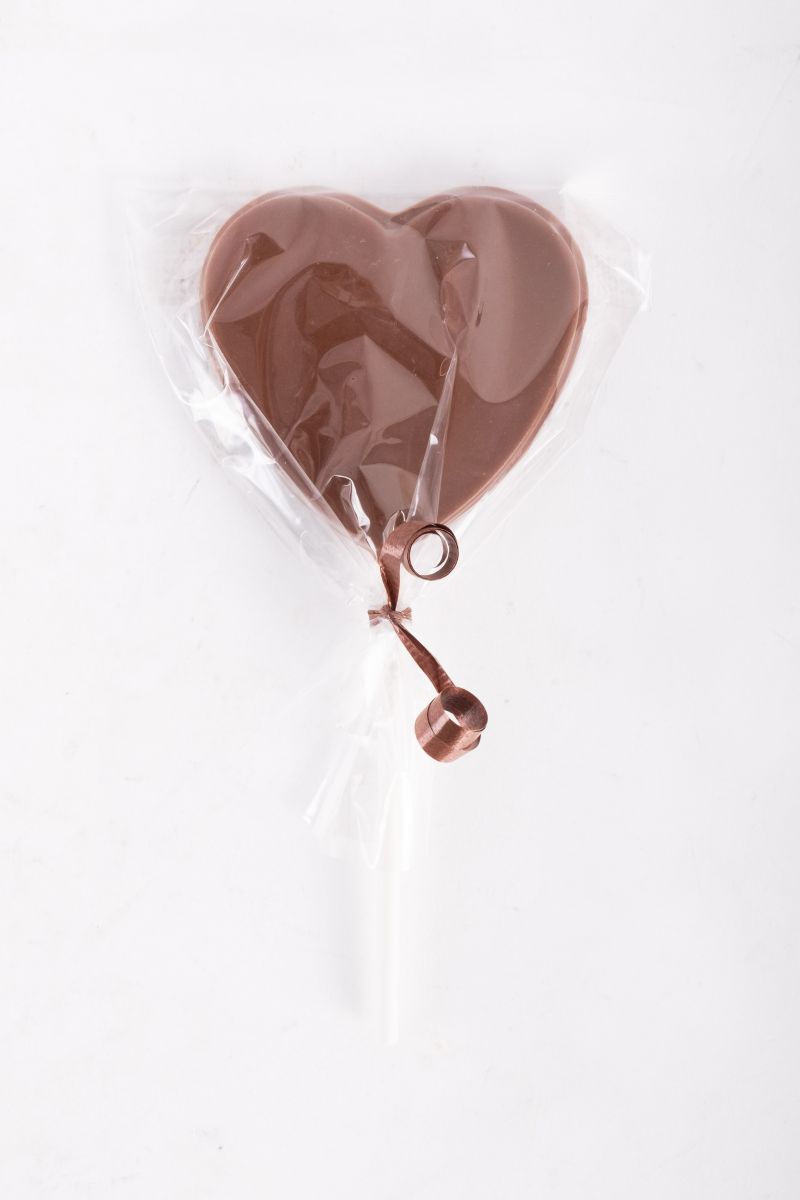 Milk Chocolate heart pop, $3 at Christophe Artisan Chocolatier