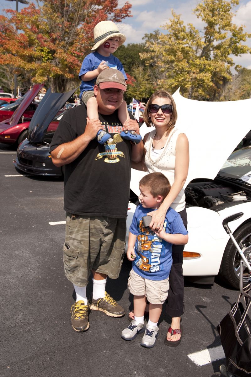 Scott and Katie Corley with Jacob and Scotty