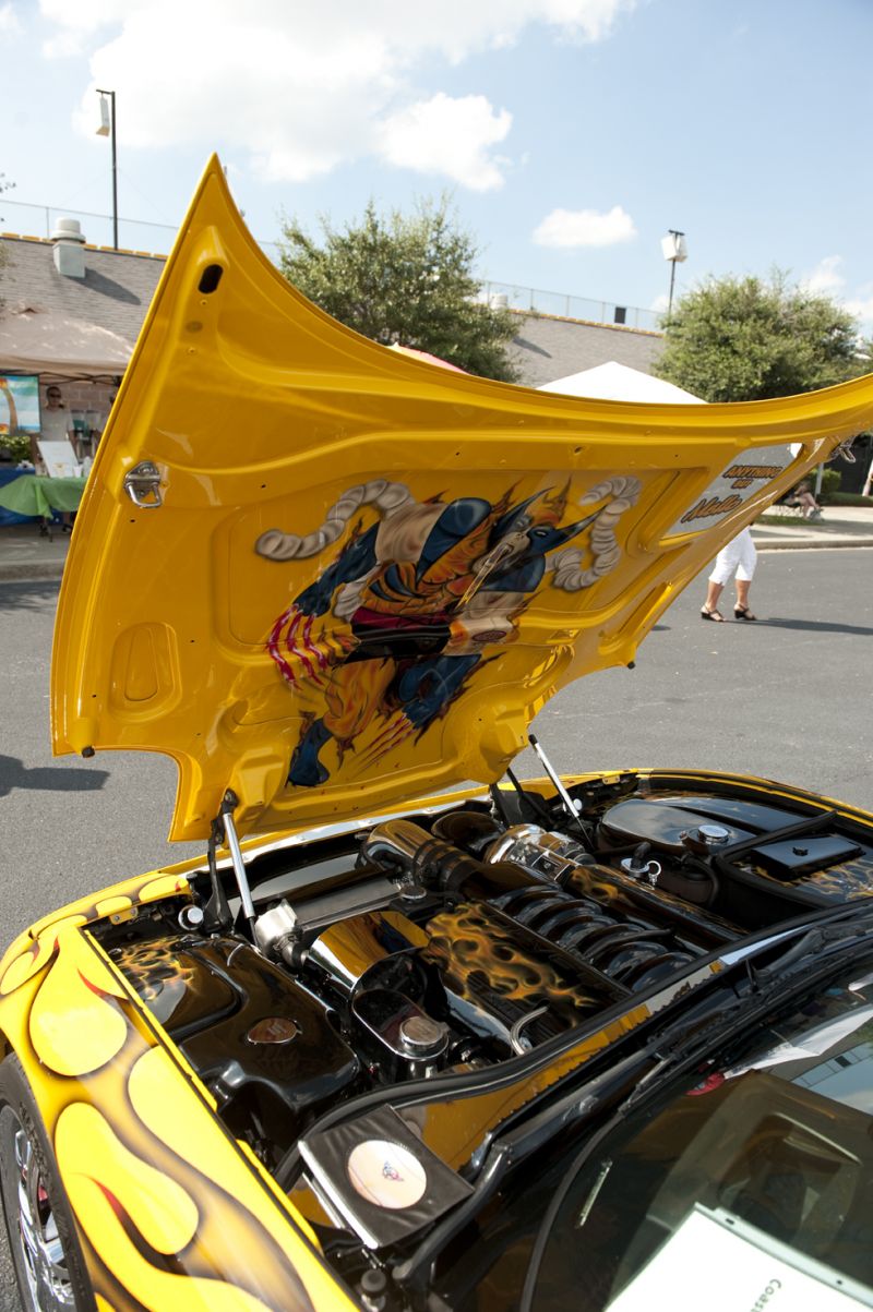 Even the hood boasted a signature paint job.