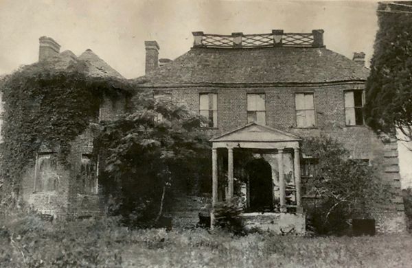 Fenwick Hall Plantation (pictured above in disrepair in the early 1920s) is one of the earliest remaining examples of Georgian architecture in the state.
