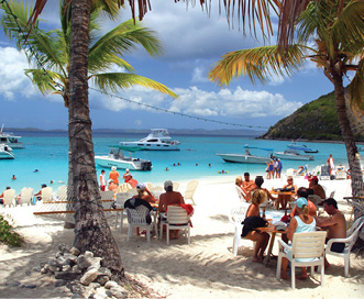 Soggy Dollar Bar - “It’s in the Caribbean, and you have to jump in the water to get to the bar. Order a Painkiller!”