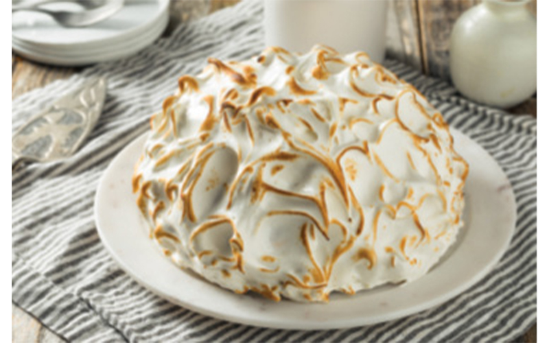 Holiday Favorite: “Baked Alaska is one of the best desserts. Hot, cold, crunchy, soft: it hits everything for me.”